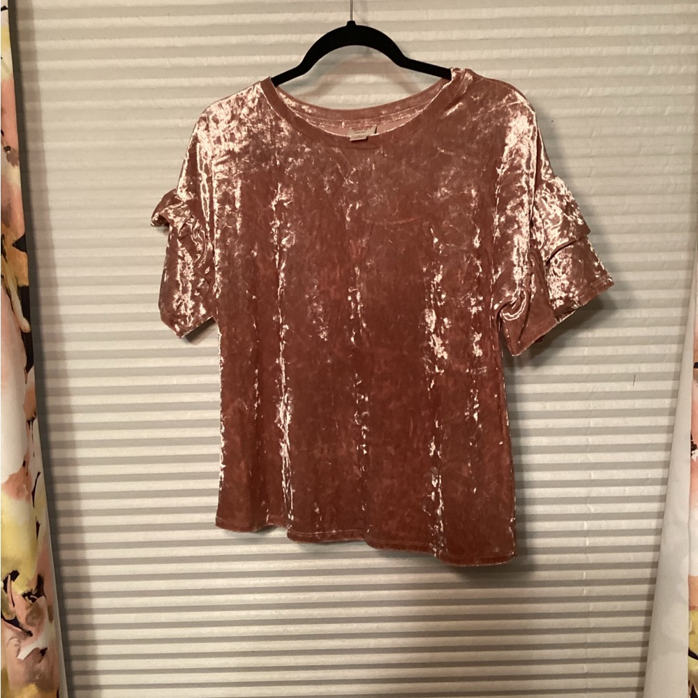 Mossimo Supply Co Pink Gold Boxy T-Shirt